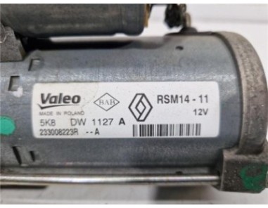 Motor Arranque Renault Captur I  1 5 Dynamique [1 5 Ltr  - 66 kW dCi Diesel FAP Energy]