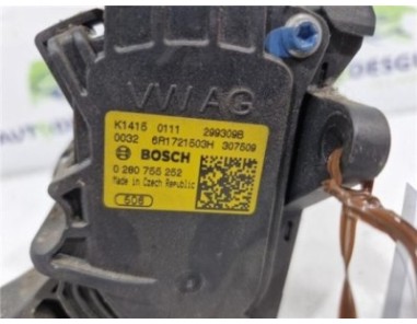 Potenciometro Pedal Gas Skoda Rapid  1 6 Active [1 6 Ltr  - 77 kW TDI DPF]