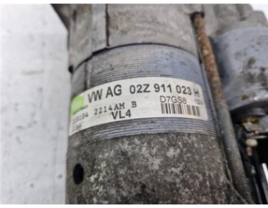 Motor Arranque Audi A3  1 9 TDI Ambiente [1 9 Ltr  - 77 kW TDI]