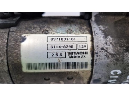Motor Arranque Honda CIVIC VI Hatchback  1 7 CTDi