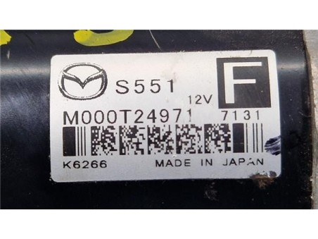 Motor Arranque Mazda CX-3  1 5 Center-Line [1 5 Ltr  - 77 kW Diesel CAT]