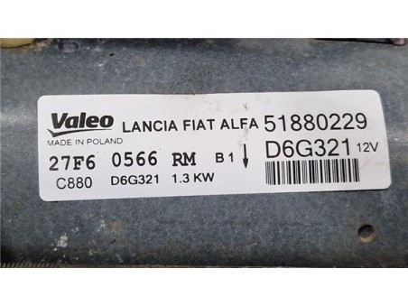 Motor Arranque Fiat Qubo  1 3 Dynamic [1 3 Ltr  - 59 kW 16V M-Jet CAT]