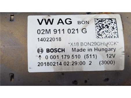 Motor Arranque Skoda Fabia  1 0 Business [1 0 Ltr  - 55 kW MPI]