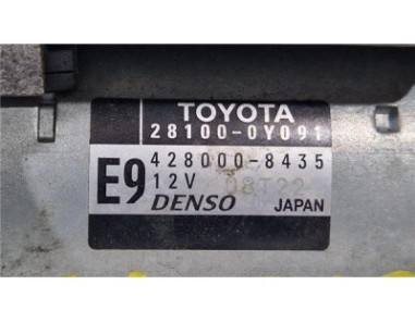 Motor Arranque Toyota Yaris  1 3 Active [1 3 Ltr  - 73 kW 16V CAT]