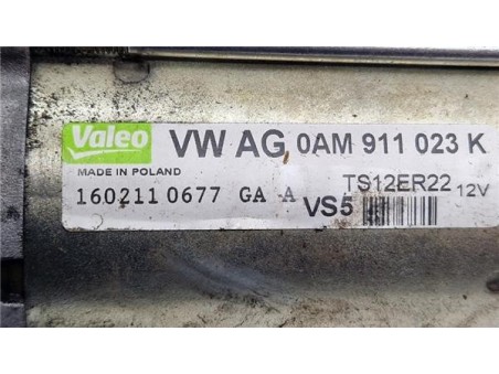 Motor Arranque Volkswagen Passat Berlina  1 8 Advance [1 8 Ltr  - 118 kW 16V TSI]