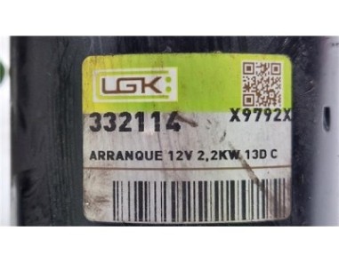 Motor Arranque Skoda Superb Berlina  2 0 Active [2 0 Ltr  - 110 kW TDI]