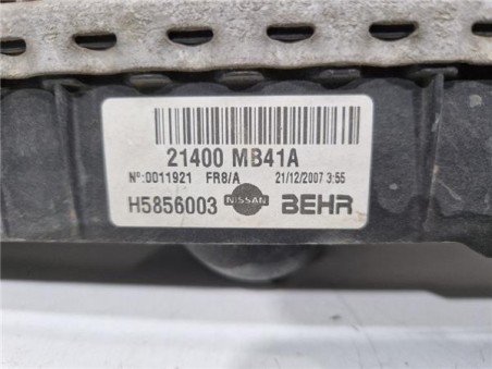 RADIADOR AGUA Nissan CABSTAR Caja/chasis  YD25