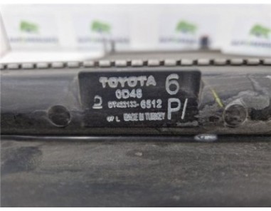 RADIADOR AGUA Toyota Auris  1 3 Active [1 3 Ltr  - 74 kW 16V CAT]