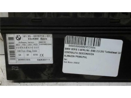 MODULO ELECTRONICO BMW SERIE 5 BERLINA 2 5 24V Turbodiesel 