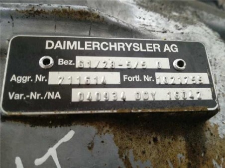 Caja Cambios Manual Volkswagen LT CAJA CERRADA / COMBI 2 5 TDI 