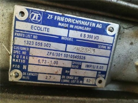 Caja Cambios Manual Renault MASCOTT 3 0 