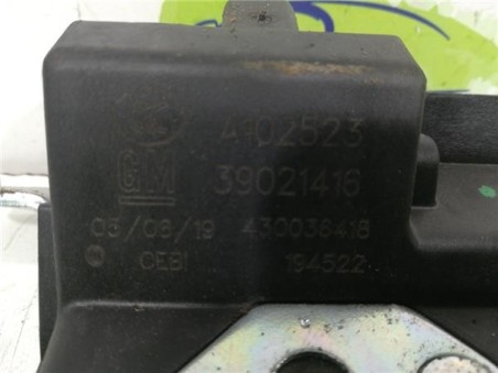 Cerradura Porton Opel CORSA E 1 4 16V CAT bivalent  Gasolina / GPL 