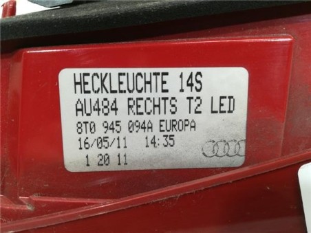 Piloto Porton Trasero Derecho Audi A5 Coupe  2 0 TDI [2 0 Ltr  - 125 kW 16V TDI]