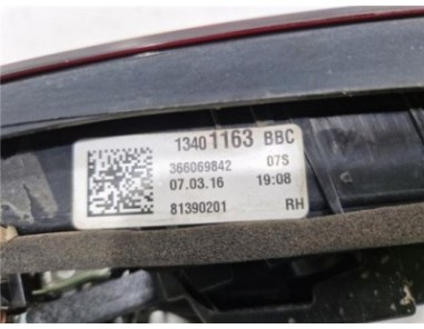 Piloto Porton Trasero Derecho Opel Astra K Berlina 5p  1 6 Business [1 6 Ltr  - 81 kW CDTI DPF]