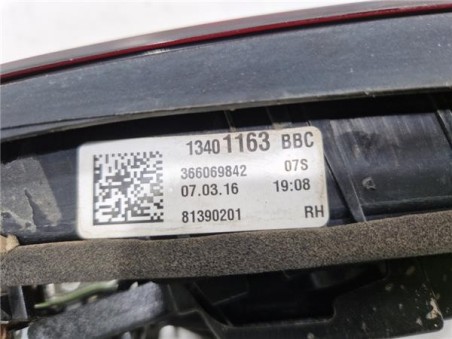 Piloto Porton Trasero Derecho Opel Astra K Berlina 5p  1 6 Business [1 6 Ltr  - 81 kW CDTI DPF]