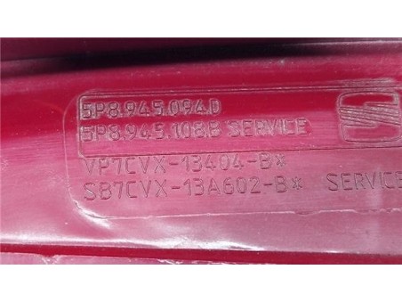Piloto Porton Trasero Derecho Seat Altea XL  1 6 TDI