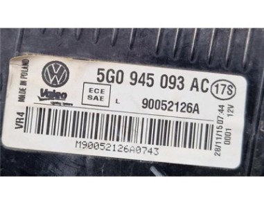 Piloto Porton Trasero Izquierdo Volkswagen Golf VII  1 6 BlueMotion [1 6 Ltr  - 81 kW 16V TDI DPF]