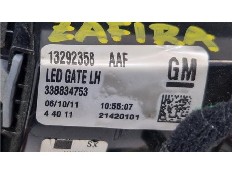 Piloto Porton Trasero Izquierdo Opel Zafira C Tourer  2 0 Expression [2 0 Ltr  - 96 kW CDTI]
