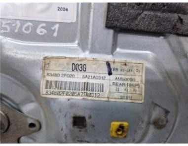 Elevalunas Electrico Trasero Derecho Kia CERATO 2 0 Turbodiesel 