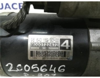 Motor Arranque Peugeot 307  1 6 HDi