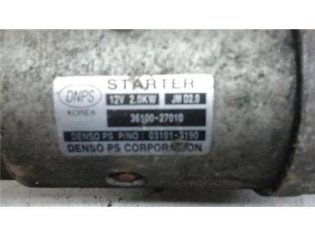 Motor Arranque Hyundai SONATA 2 0 CRDi 