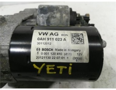 Motor Arranque Skoda Yeti  1 2 Active [1 2 Ltr  - 81 kW TSI]