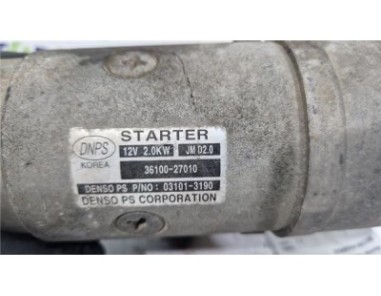 Motor Arranque Hyundai Tucson  2 0 CRDi