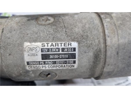 Motor Arranque Hyundai Tucson  2 0 CRDi