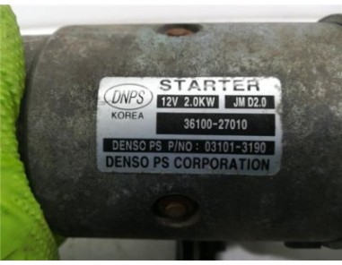 Motor Arranque Hyundai Santa Fe  2 2 CRDi