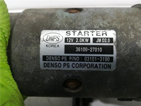 Motor Arranque Hyundai Santa Fe  2 2 CRDi