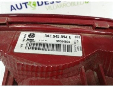 Piloto Porton Trasero Derecho Volkswagen Passat Berlina  1 6 TDI