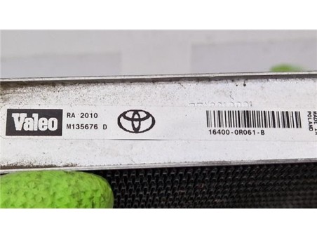 RADIADOR AGUA Toyota Avensis  2 0 Active [2 0 Ltr  - 93 kW D-4D CAT]