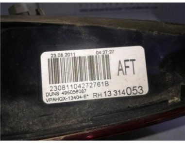 Piloto Trasero Derecho Opel ASTRA J SPORTS TOURER 1 7 16V CDTI 