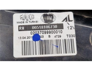 Piloto Trasero Derecho Fiat DOBLO Cargo Caja/Chasis  1 3 D Multijet