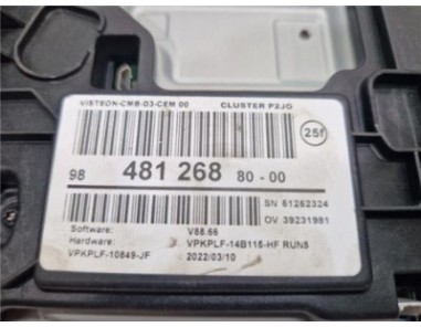 Cuadro Instrumentos Opel Corsa F  1 5 GS Line [1 5 Ltr  - 75 kW CDTI DPF]