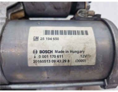 Motor Arranque Opel CORSA E 1 4 
