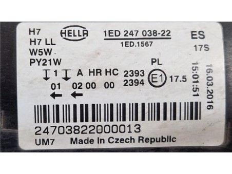 Faro Delantero Derecho Volkswagen Tiguan  2 0 TDI