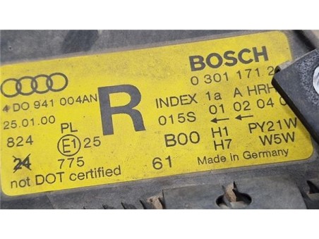 Faro Delantero Derecho Audi A8  2 5 TDI