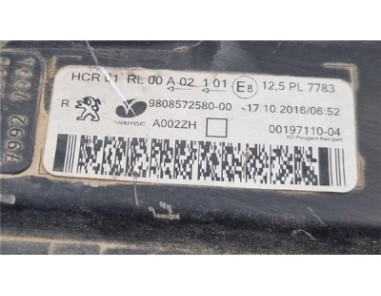 Faro Delantero Derecho Peugeot Expert Furgón  2 0 Pro Standard [2 0 Ltr  - 90 kW Blue-HDI FAP]