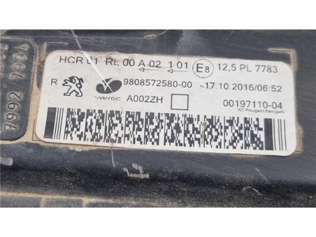 Faro Delantero Derecho Peugeot Expert Furgón  2 0 Pro Standard [2 0 Ltr  - 90 kW Blue-HDI FAP]