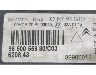 Faro Delantero Izquierdo Citroen C5 Berlina  2 0 HDi 