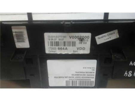 Cuadro Completo Volkswagen CADDY KA/KB 1 9 TDI 