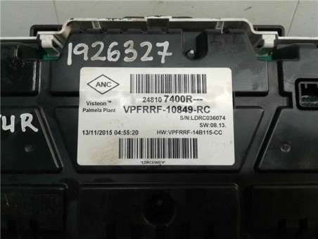 Cuadro Completo Renault CAPTUR 1 5 dCi D FAP 