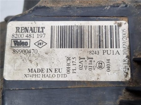Faro Delantero Derecho Renault LAGUNA II 1 9 dCi D 