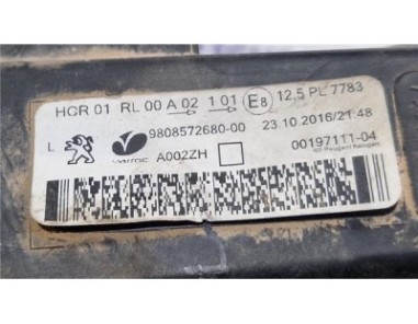 Faro Delantero Izquierdo Peugeot Expert Furgón  2 0 Pro Standard [2 0 Ltr  - 90 kW Blue-HDI FAP]