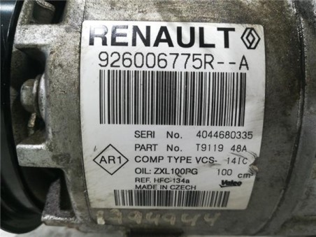 Compresor Aire Acondicionado Dacia Sandero II  1 2 Ambiance [1 2 Ltr  - 55 kW 16V CAT]