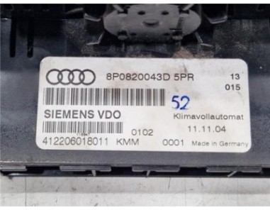 Mandos Climatizador Audi A3 Sportback  2 0 TDI Ambiente [2 0 Ltr  - 103 kW TDI]