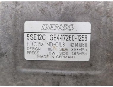 Compresor Aire Acondicionado Toyota Verso  2 0 Advance [2 0 Ltr  - 93 kW D-4D CAT]