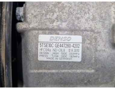 Compresor Aire Acondicionado Toyota Yaris  1 3 Active [1 3 Ltr  - 73 kW 16V CAT]