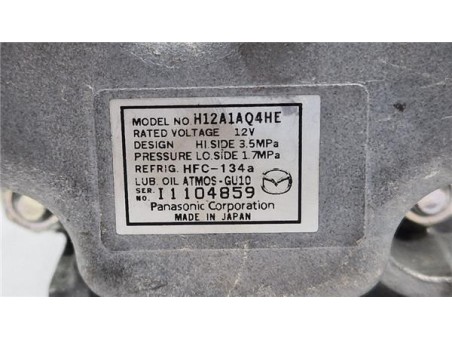 Compresor Aire Acondicionado Mazda 6 Familiar  2 2 CE 185 Luxury SW [2 2 Ltr  - 136 kW Turbodiesel CAT]